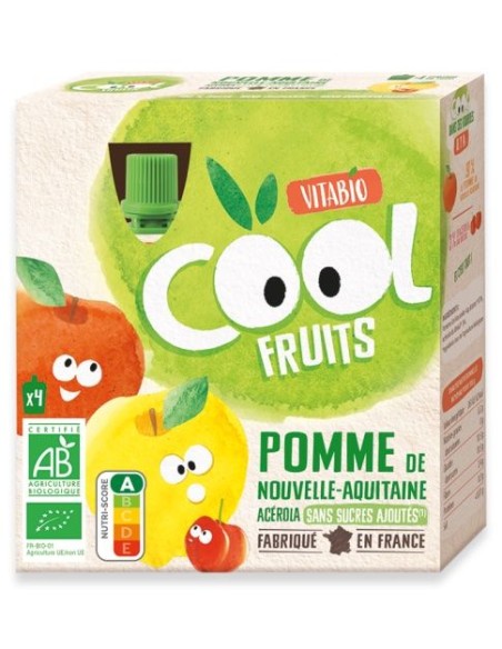 Vitabio - Cool Fruits Manzana 4 x 90 g de Baby Bio