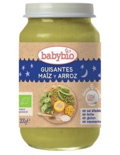 Babybio Buenas Noches Guisantes-Maíz-Arroz 200 g natural 2