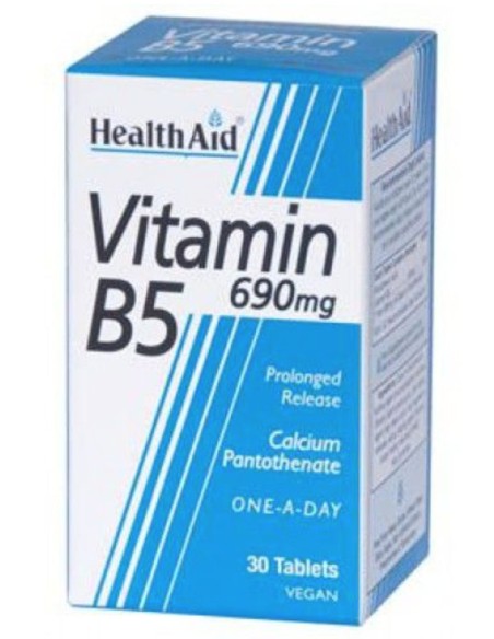 Vitamina B5 (Pantotenato Cálcico) 690 Mg 30 Comp de Health Aid
