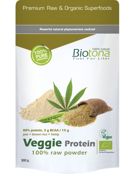 Veggie Protein Raw Powder de Biotona