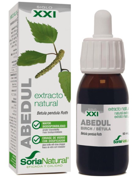Ext. Abedul Xxi 50Ml. S/Al de Soria Natural
