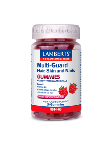 Pack 2 Multi-Guard Hair, Skin & Nail Gummies Lamberts 60uds