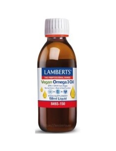 Pack 2 Omega 3 Vegano Líquido 150 ml Lamberts Calidad