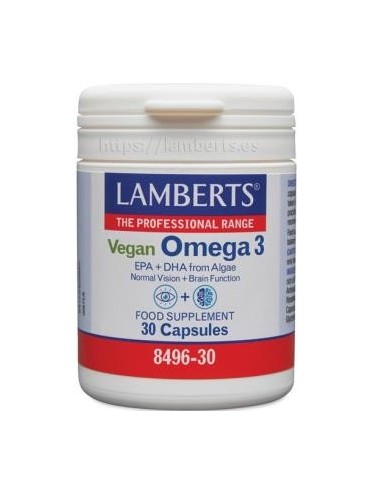 Pack 5 Uds. Omega 3 Vegano 30 Caps. de Lamberts
