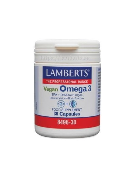 Pack 5 Uds. Omega 3 Vegano 30 Caps. de Lamberts