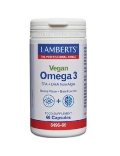 Pack 5 Omega 3 Vegano Lamberts - 60 Cápsulas Saludables
