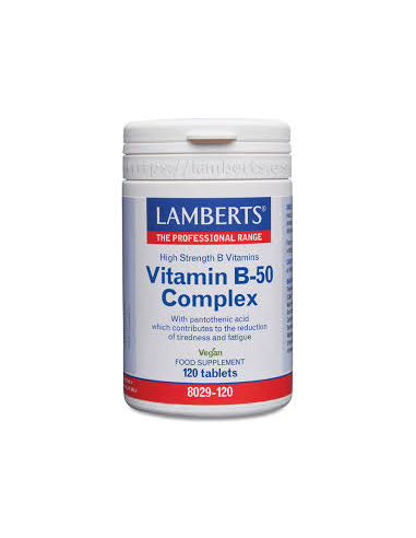 Complejo de Vitaminas B-50 120 Tabs.  de Lamberts