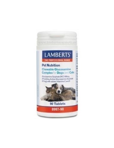Pack 5 Uds. Complejo de Glucosamina para Perros y Gatos 90 Tabs. de Lamberts