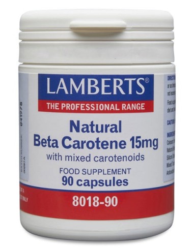 Pack 2 Uds. Beta caroteno Natural 15 mg 90 Caps. de Lamberts