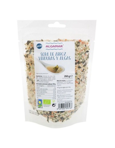 Sopa de Arroz, Verduras  y Algas 500 g