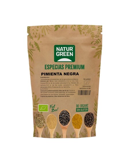 Especia Pimienta Negra en Grano  Bio 100 G