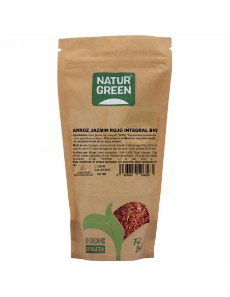 Arroz Jazmín Rojo Integral Bio 500 G