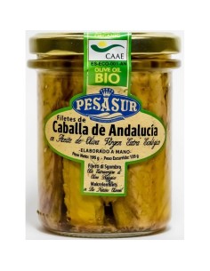 Filetes de Caballa de Andalucía (Tarro Cristal)