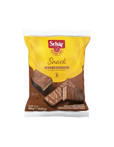 Snack - Tres barquillos de chocolate