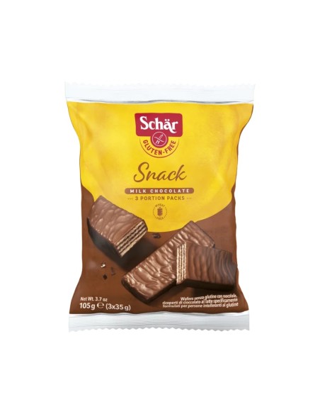 Snack - Tres barquillos de chocolate