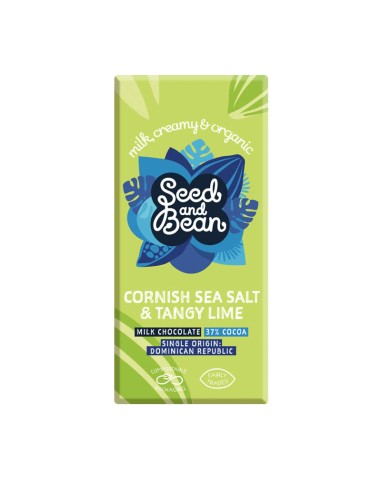 Chocolate con leche Sal de Cornualles y Lima