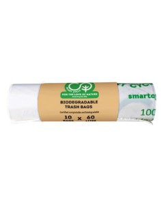 Bolsa Basura Biodegradable Compostable 60L - 10 Pcs