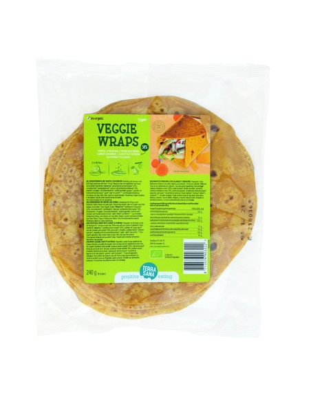 Wrap de Verduras con Zanahoria y Calabaza        