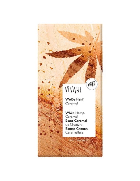 Chocolate Blanco con Cañamo y Caramelo