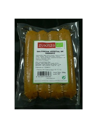 Salchicha Vegetal de Hierbas