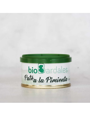 Paté de pimienta negra. Lata de Biobardales