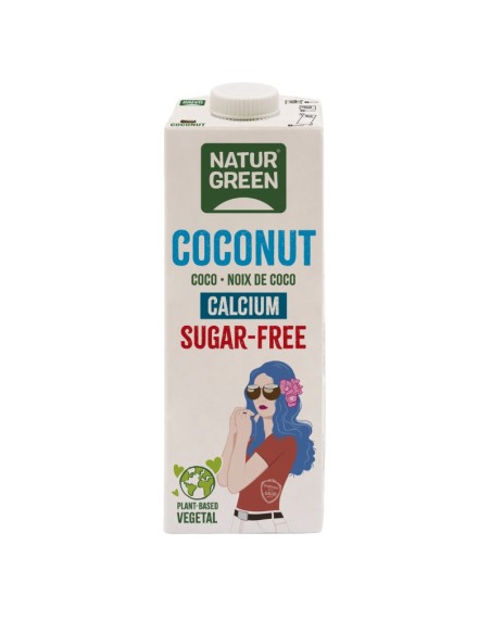 Bebida de Coco sin azucar Calcio 1 Litro de Naturgreen