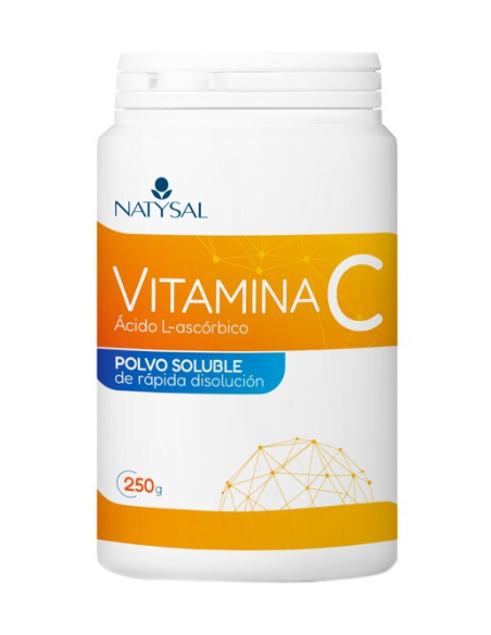Vitamina C en Polvo Soluble 250g Natysal  Refuerza tu Salud