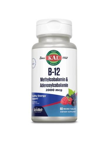 B12 Methylcobalamin & Adenosylcobalamin 2000 Mg. de Solaray