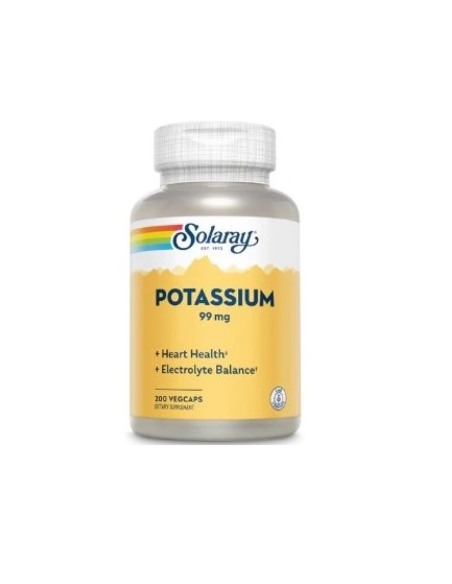 Big Potassium Citrate 99 Mg - 200 Vegcaps de Solaray