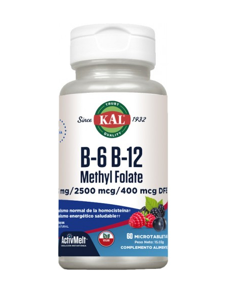 B6 B12 Methyl Folate 60 Comp Sublinguales de Solaray