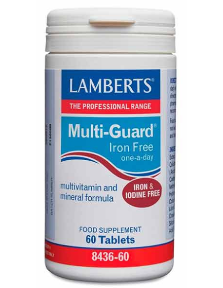 Pack 2 Uds. Multi-Guard® Iron Free (Sin hierro ni Yodo) 60 Tabs. de Lamberts