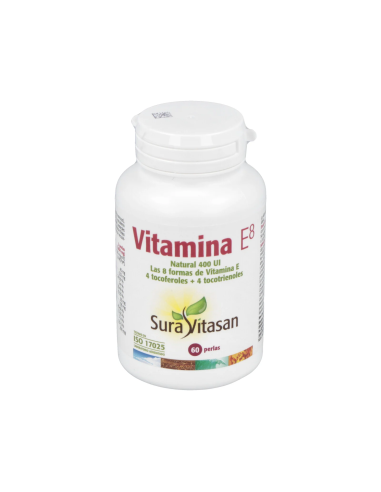 Vitamina E Natural 400Ui 60Perlas de Sura Vitasan