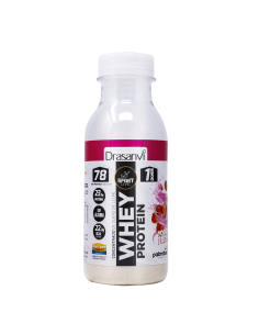 Botella Monodosis Whey Protein Concentrado Yogur Fresa 30G Sport Live Drasanvi
