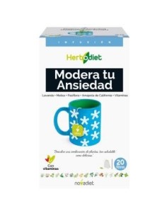 Pack 3x2 Herbodiet Modera Tu Ansiedad 20 Bolsitas Novadiet