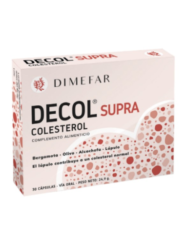 Decol Supra Colesterol 30 Cap. Dimefar  Control Natural Lipídico
