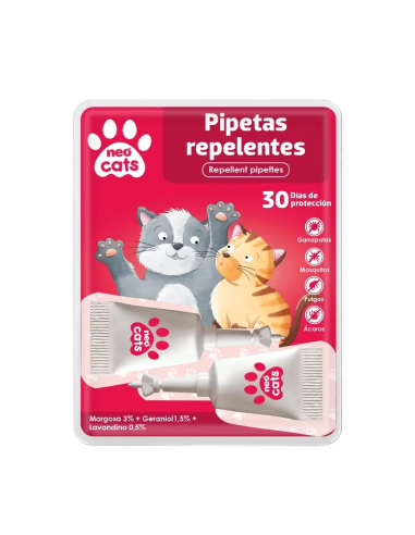 Neo Cats Pipetas Repelentes Anti-Insectos para Gatos 2 Uds
