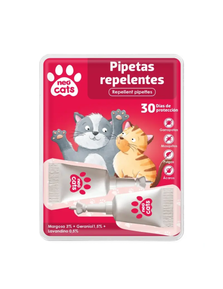 Neo Cats Pipetas Repelentes Anti-Insectos para Gatos 2 Uds