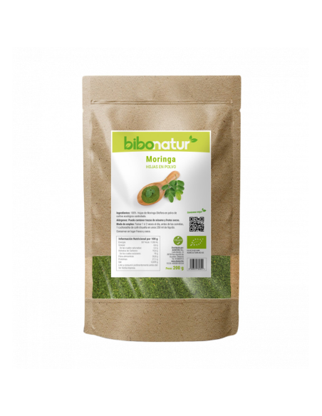 Moringa Polvo Bio 200g Bibonatur | Nutrición Natural Saludable