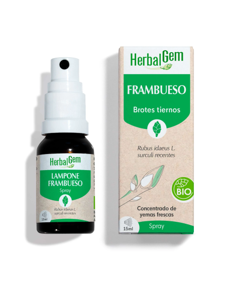 Frambueso Bio Spray 15 ml Herbalgem  Cuidado Natural Efectivo
