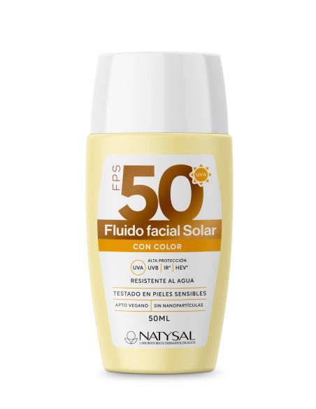 Fluido Facial Solar Con Color Fps 50+ 50 ml. de Natysal