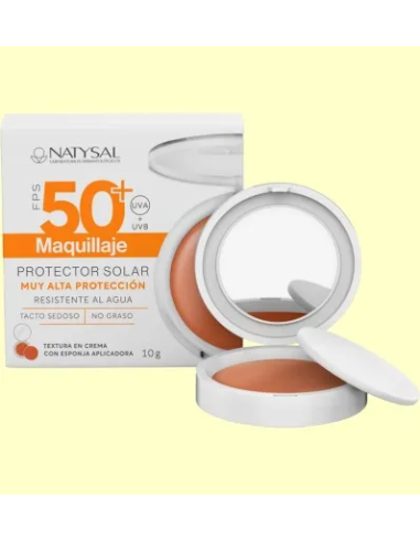 Maquillaje Solar Compacto Fps50+ 10 gr. de Natysal