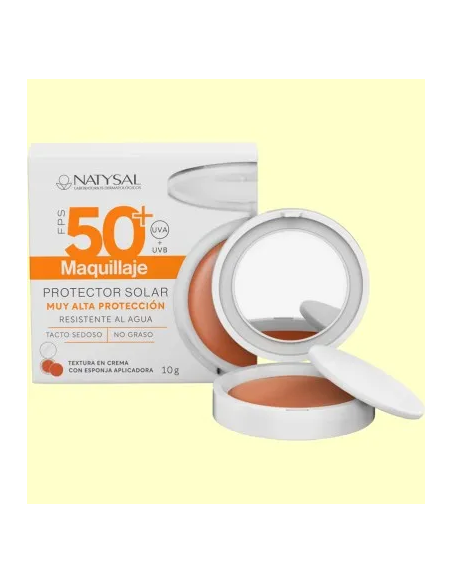 Maquillaje Solar Compacto Fps50+ 10 gr. de Natysal
