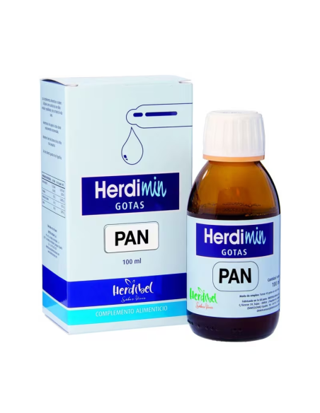 Herdimin Pan Bote 100 Ml Con Cuentagotas de Herdib