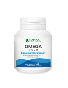 Omega 3-6-7-9 Natysal 60 cápsulas | Salud y Bienestar Natural