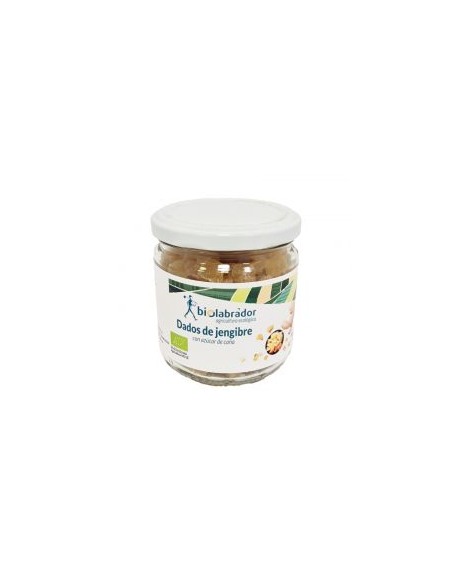 Pack 6 Uds. Jengibre caramelizado dados Tarro de Biolabrador
