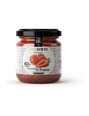 Mermelada Extra Fresa Sin Azúcar Bio 255g | Ecosana Saludable