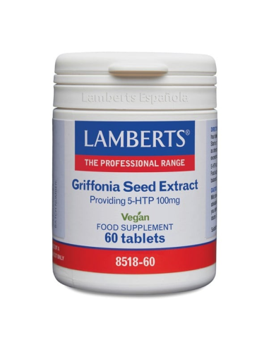 Pack 2 Uds. 5HTP 100 mg (Extracto de semillas de Griffonia)  60 Tabs. de Lamberts