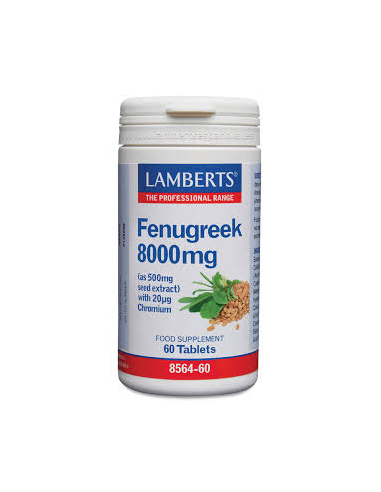 Pack 2 Uds. Fenogreco 8000 mg con Cromo (Saponinas 250 mg) de Lamberts
