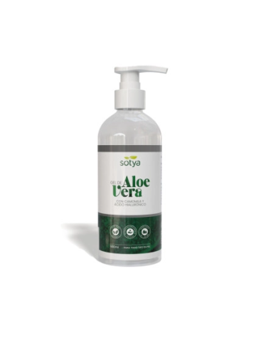 Gel Aloe Vera, Manzanilla y Ácido Hialurónico 500ml Sotya