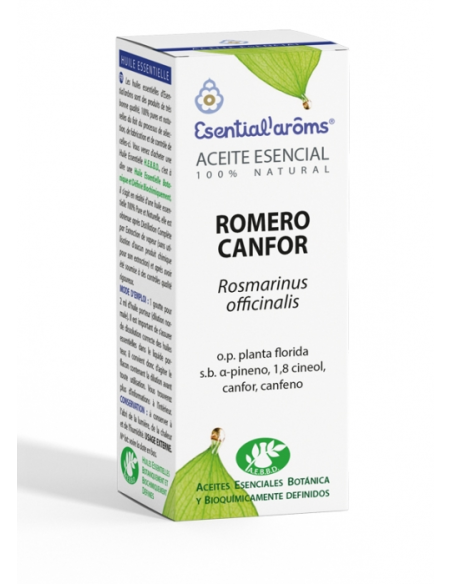 Aceite Esencial Romero Canfor 10 Ml de Esential Aroms